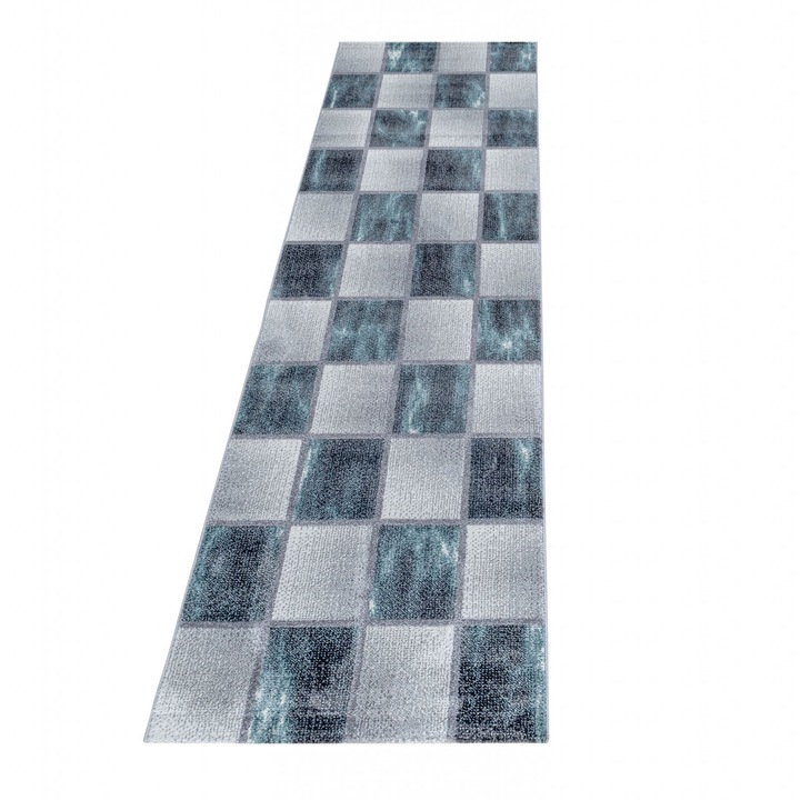 Килим Ontara Blue V1 с напречни ленти 80x250 см