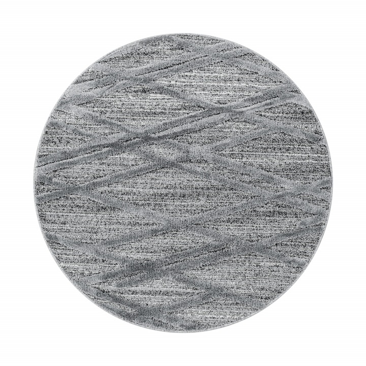 Кръгъл килим Pivia Grey V5 80x80 см