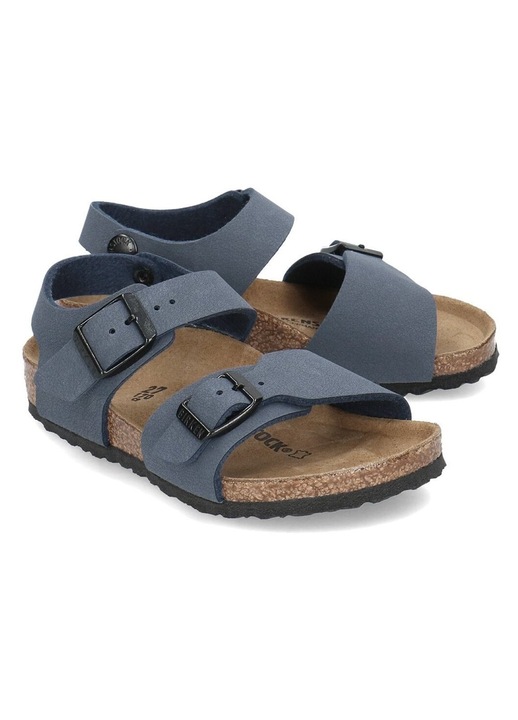 Детски сандали, Birkenstock, BM224027, Син, Кафяв/Тъмносин