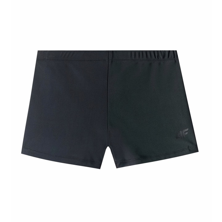Fiú úszóboxer, 4F, szintetikus/elasztán, fekete, 122-128 CM