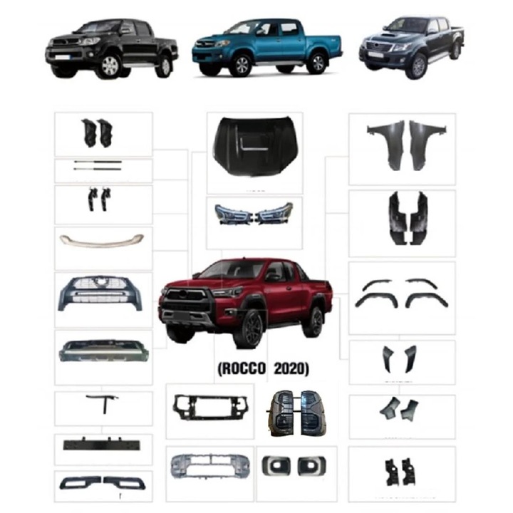 Rocco Body Facelift – Toyota Hilux Vigo (2004-2015, stílus 2021+)