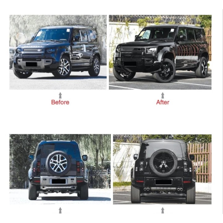 Black Edition teljes külső csomag – Land Rover Defender (2020+)