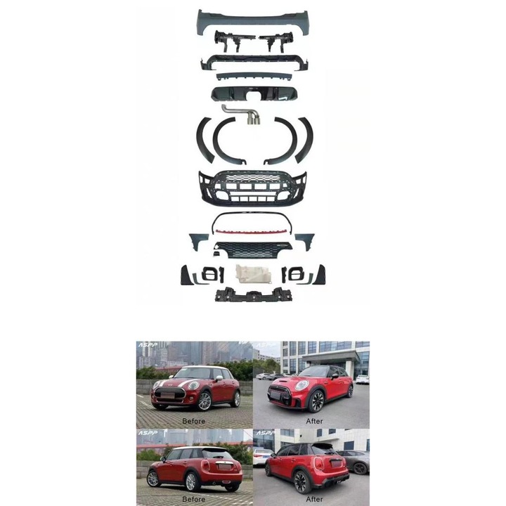 JCW teljes külső csomag – Mini Cooper F55 (4 ajtós, LCI Style 2021+)