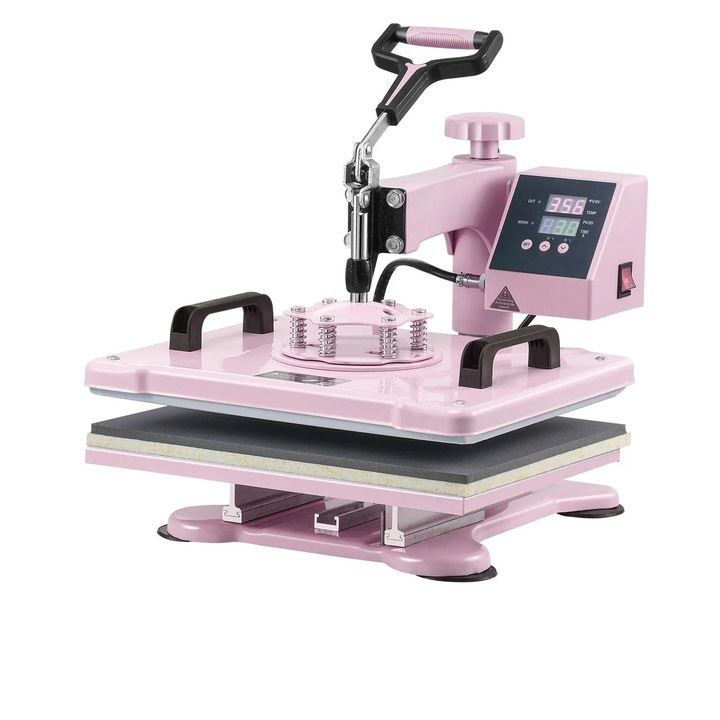 Термопреса, 5 в 1, чаша от 30 унции, цифрово управление, розова