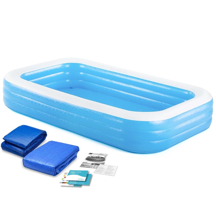 Надуваем семеен басейн 305 x 183 x 56 см 3в1 Bestway 54009