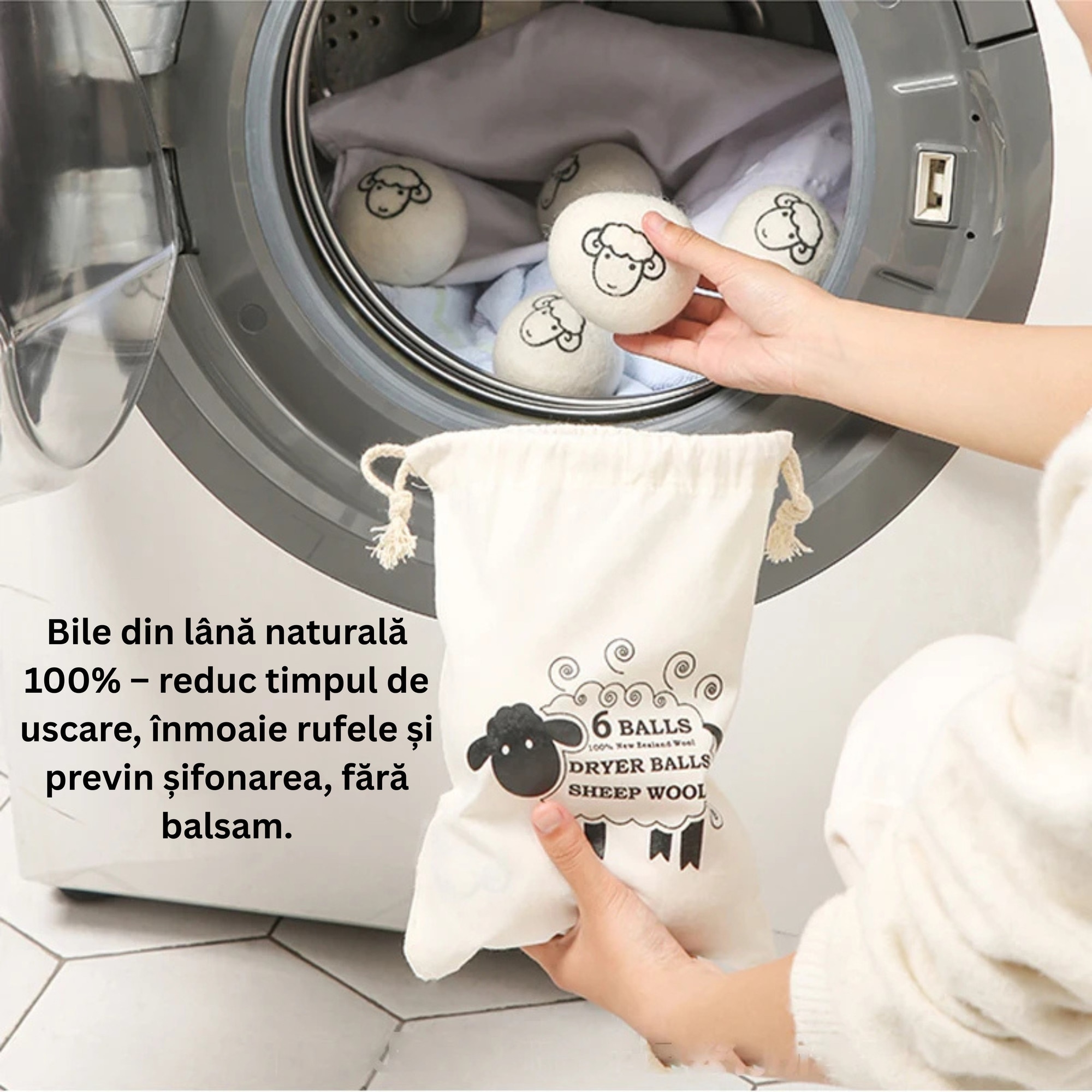 Steamer vertical Das Schaf™, 1780 W, incalzire rapida 20 sec, 3 trepte de putere, rezervor 320ml, touchscreen - Pachetul include: sac cu 6 bile de lana naturala, rola scame Cloud + 4 rezerve, manusa termica, perie pentru scame si pahar pentru reumplere