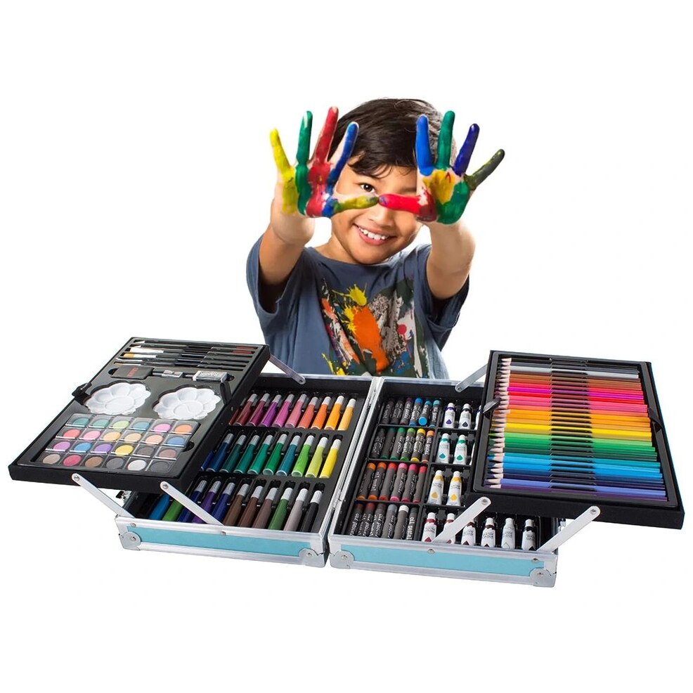 Set pictat si desen, Zola, 145 piese, gentuta depozitare stil