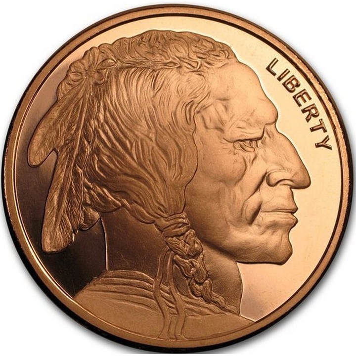 Moneda din Cupru Buffalo SUA 1 oz