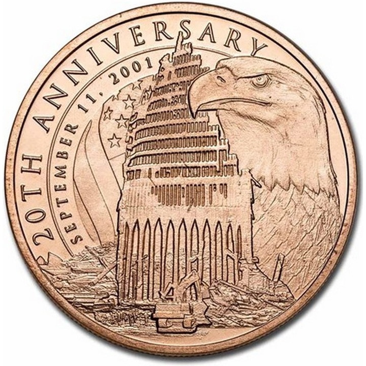 Moneda din Cupru Aniversare 11 Septembrie Statele Unite 1 oz