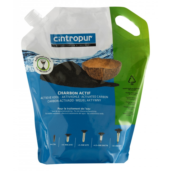 Опаковка активен въглен Cintropur 3,4л
