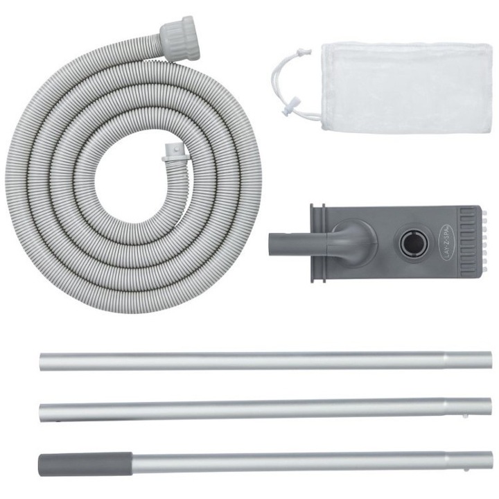 Ръчна прахосмукачка за басейн Bestway Lay-Z-Spa, 220 см, с четка и торба за прах, 0,83 кг