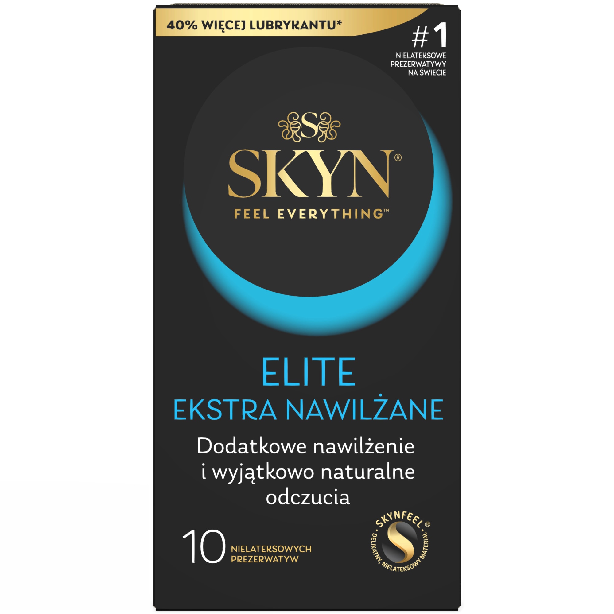 Prezervative, Skyn, Elite extra umed, Fara latex, 10 bucati, Latime 53 ...