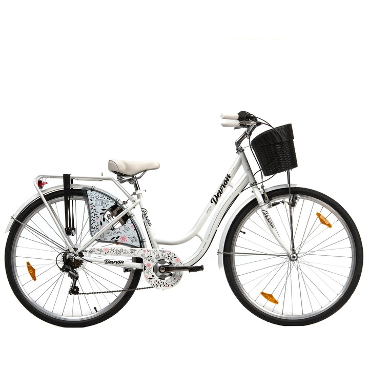 Kerékpár Pra Mountain Bike Devron Grazia 6S - 28 hüvelyk, L, Fehér