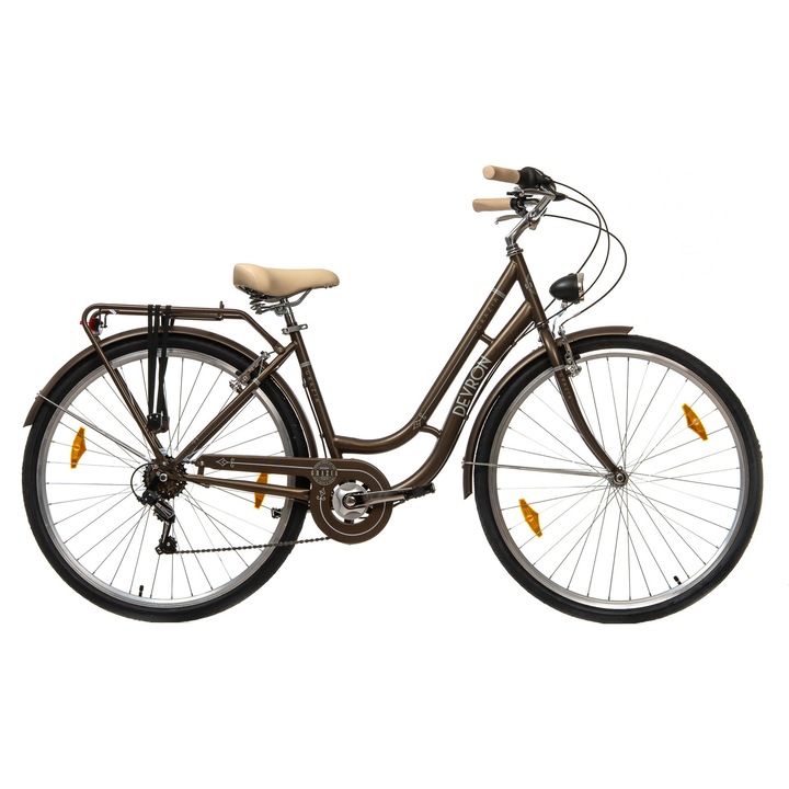 Kerékpár Oras Devron Grazia 6s Retro - 28 hüvelyk, L, Barna