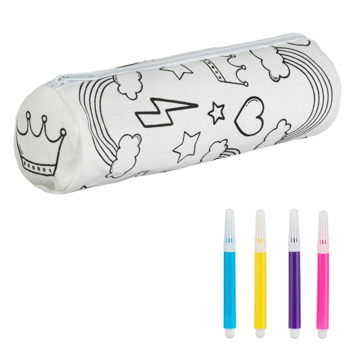 Set Creativ ”Coloreaza Penarul” Rainow & Carioci Ø7x21cm