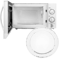 Placa rotativa pentru cuptor cu microunde, 245mm, cu suport, sticla
