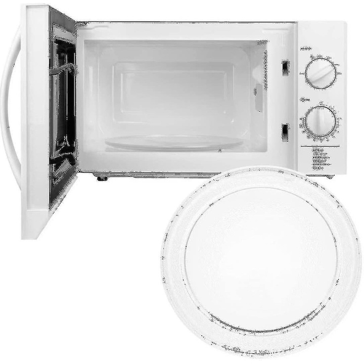 Forgótányér mikrohullámú sütőhöz, 245mm, tartóval, üveg