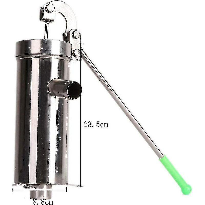 SanBouSi Pompa Acqua Manuale in Acciaio Inossidabile Argento, Pompa