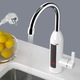 Robinet Electric Instant SIKS Cu Incalzire Instantanee a Apei, Afisaj LCD al Temperaturii, RY042, Cu Montare Chiuveta, Design Modern, Alb