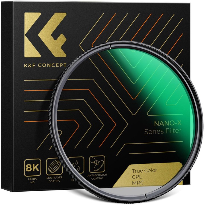 CPL филтър K&F Concept CPL Filter True Color за серия Nano-X 43 мм