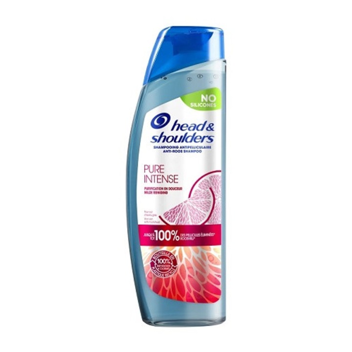 Head & Shoulders korpásodás elleni sampon, Pure Intense, Grape Fruits, 250 ml