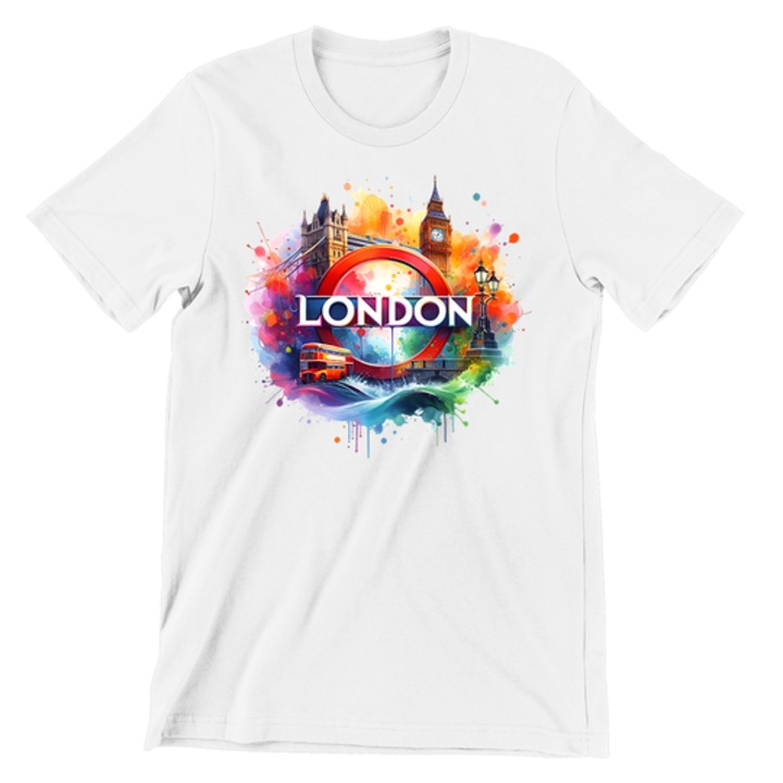 Gyermek póló, Prestige-Butique, Trip to London, Fehér