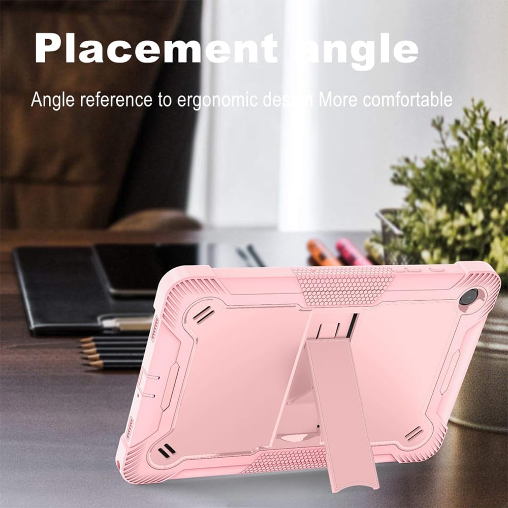 [Pachet 360°] Husa + folie din sticla pentru Samsung Galaxy Tab A11 Plus 11 inch Rugged Heavy Duty - roz