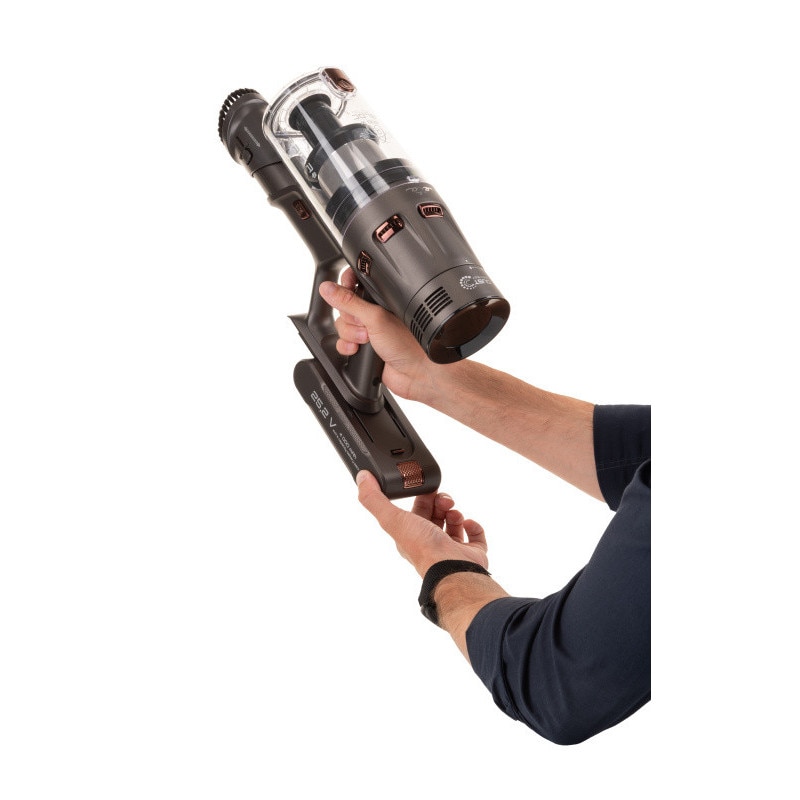 Aspirator vertical 3 in 1 ETA Terier 5247 90000, motor digital 500 W, baterie Li-Ion 25, 2 V, afisaj OLED, maro