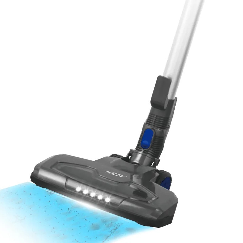 Aspirator vertical 2 in 1 HALEY, 1, 2L, 22.2V, autonomie max 40 min, Albastru/Argintiu