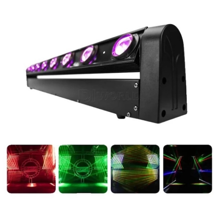 Bara de lumini LED RGBW, 4 in 1, Dittom, 96W ,180x107x13cm, iluminare profesionala pentru evenimente, petreceri