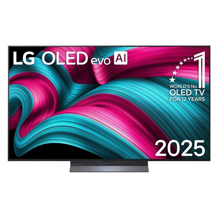 Televizor LG OLED55C59LB OLED, 139 cm, 4K UHD, HDR, Smart TV, Control vocal (Alexa, Asistent Google), Dolby Atmos, 120 Hz, WebOS 25