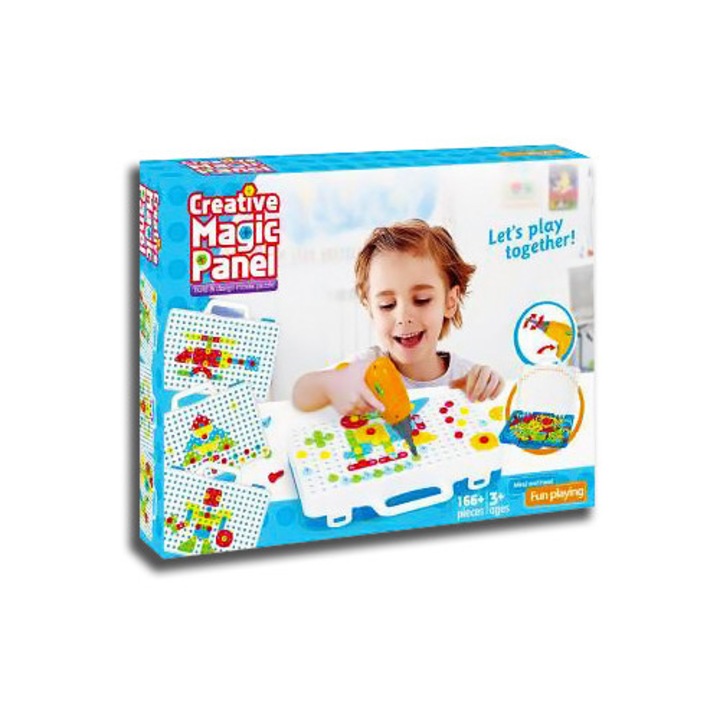 Jucarie educativa Medito STEM, 166 piese, multicolor, 3+