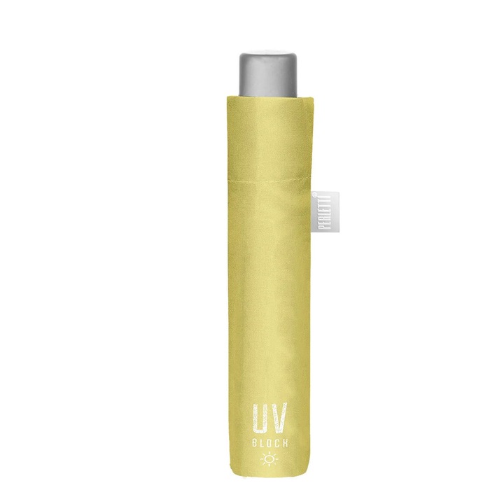 Umbrela Extraslim Perletti Time, protectie UV50, Pentru Femei, Galben pastel