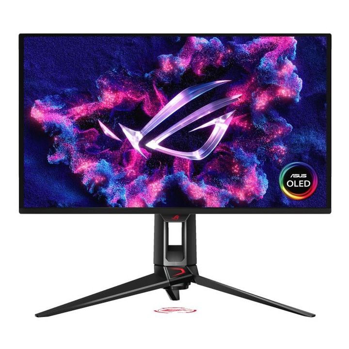 Monitor, ASUS, PG27UCDM 26,5", 4K, OLED, 240Hz, Fekete