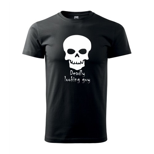 Tricou personalizat Deadly Looking Guy negru marimea XL