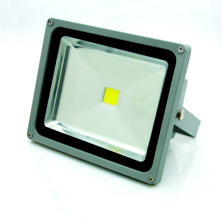 Proiector LED 20W Gri, lumina calda