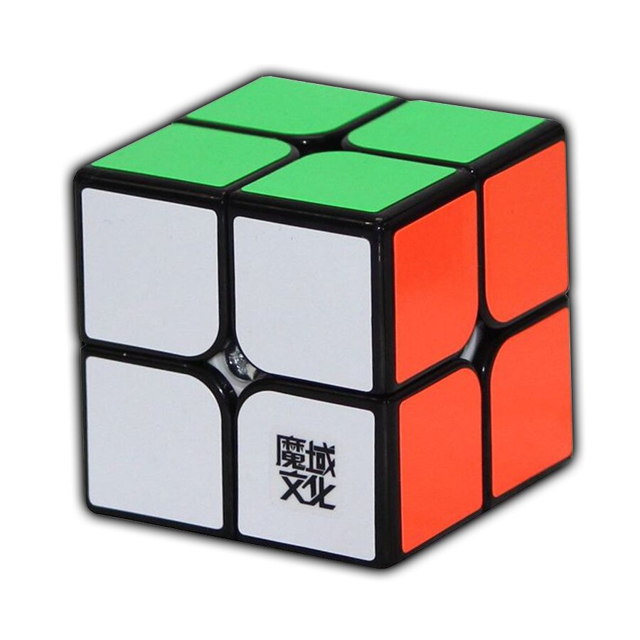 Cub 2x2x2 Profesional, model LingPo, plastic negru