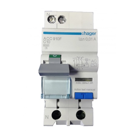 Disjunctor Diferential 10a 10ma 1p N Emag Ro