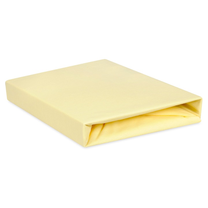 BabyMatex lepedő, vízálló, rugalmas, antibakteriális, 70x140cm, sárga