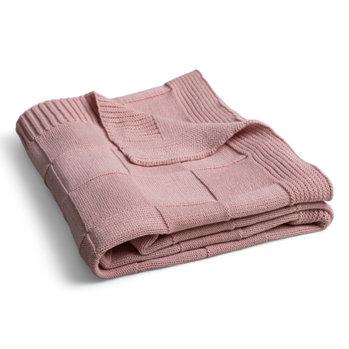 Одеяло BabyMatex, 100% памук, 80x100см, перлено розово, 450г/м2