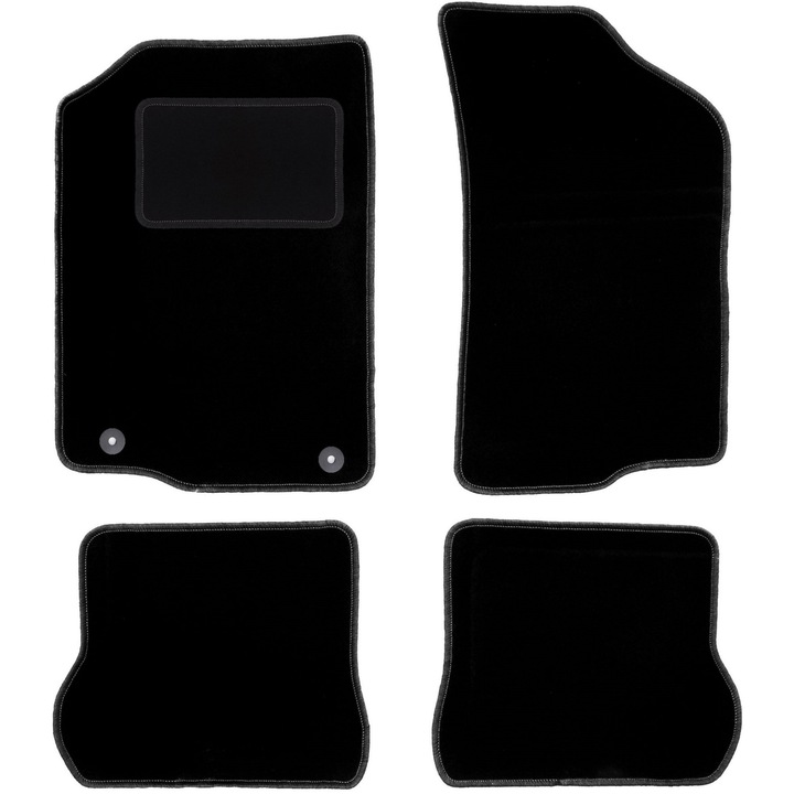 Covorase auto Wielganizator WLG-BASIC+, rezistente, velur, negru, pentru Volkswagen Scirocco II coupe 1981-1992