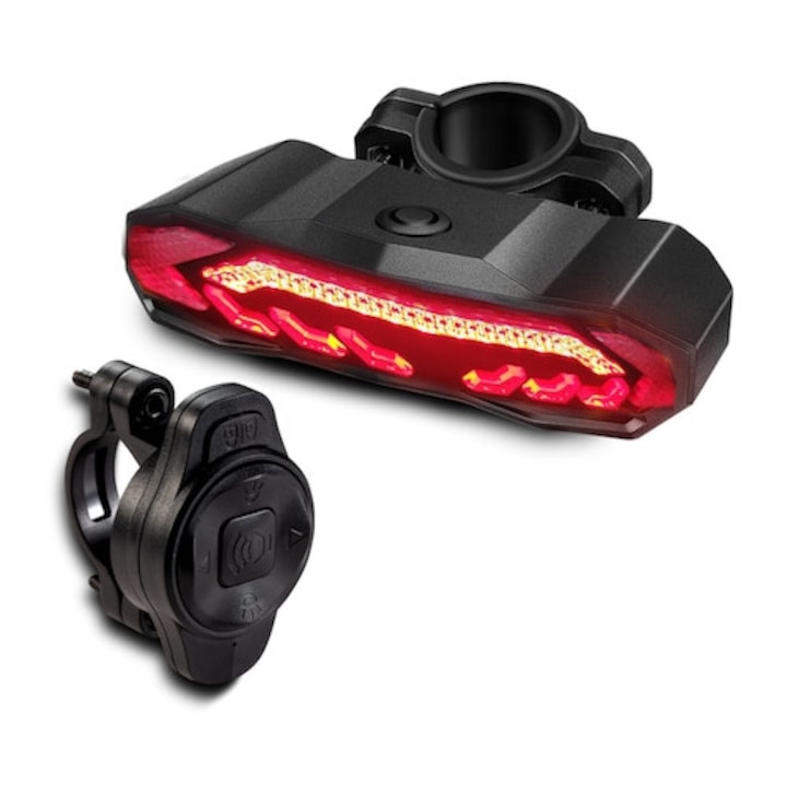Alarmă antifurt biciclete, AMYMAT, 110 dB, senzor de frânare, telecomandă, impermeabil IP54, acumulator reîncărcabil USB