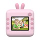 Set Camera Foto Copii cu Printare Instant, 24MP, Video HD, Bluetooth, App iOS/Android, Model Iepuras Roz, 3+ ani