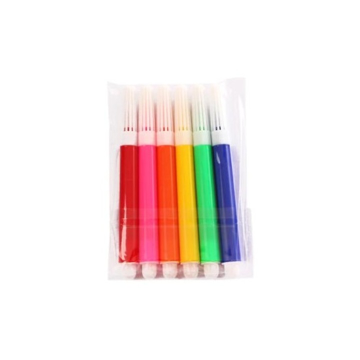 Set 6 Markere Colorate, Flippy, pentru Hartie Mini Imprimanta Foto Portabila, Multicolor