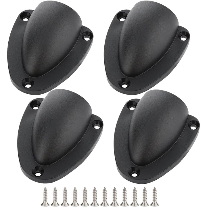 Capace de ventilatie din nailon de calitate marina, ventilatie cu margine neteda pentru aplicatii cu barca, rezistente la UV (pachet de 4)