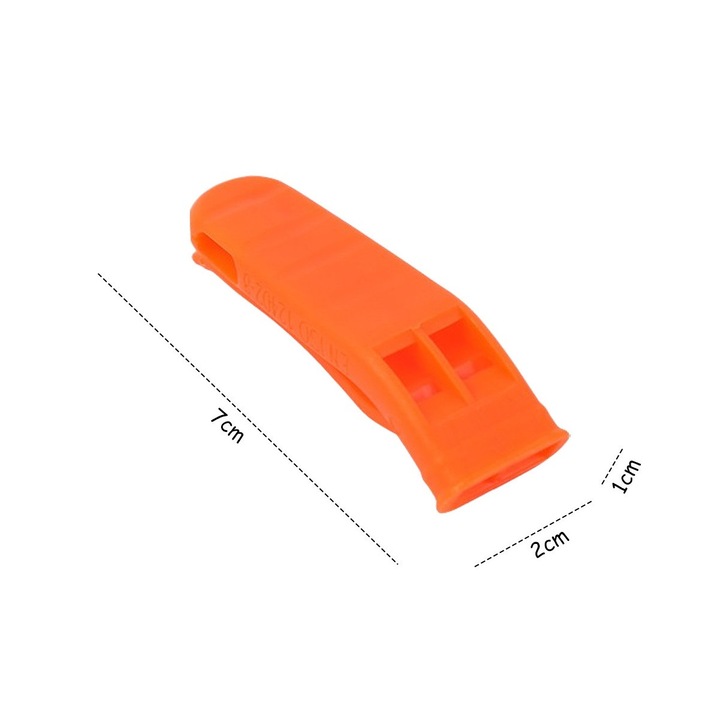 Fluier de urgenta Enforose, sunete de inalta si joasa frecventa, constructie din plastic durabil, cu clip, portabil