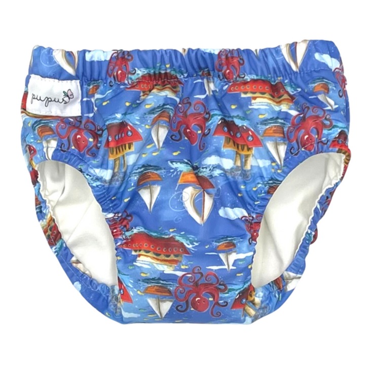 Chiloti de antrenament Pupus 2XL, impermeabili, bumbac moale, multicolor