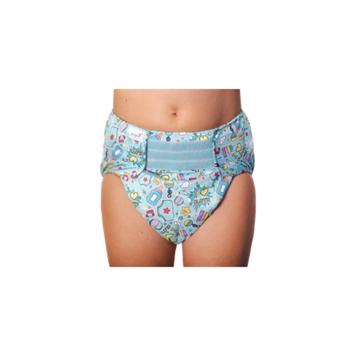 Pupus újrafelhasználható takaró felnőtteknek, XL/2XL, 110-160cm, szett 1 bambusz betéttel