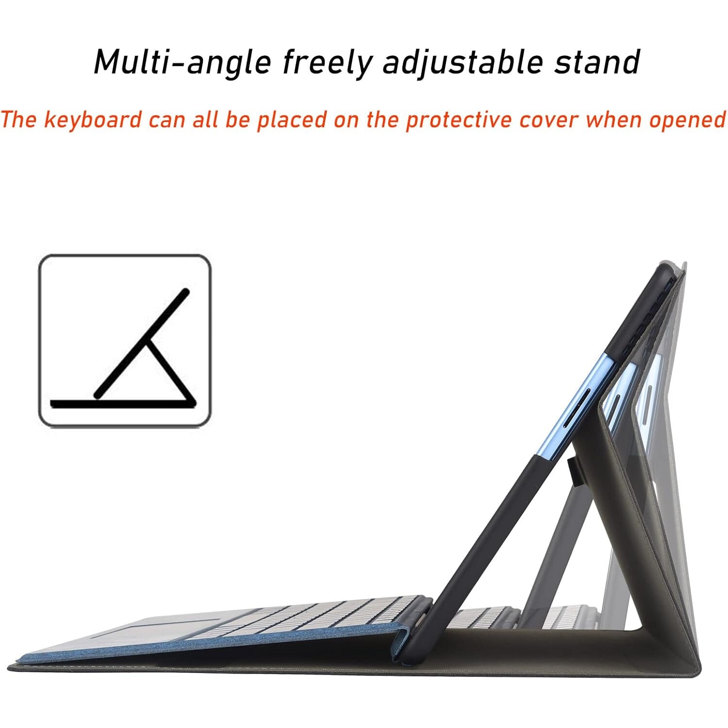 Husa tablete, neagra, 13", pentru Microsoft Surface Pro 9/10/11, design subtire, rezistent la zgarieturi, set inclus