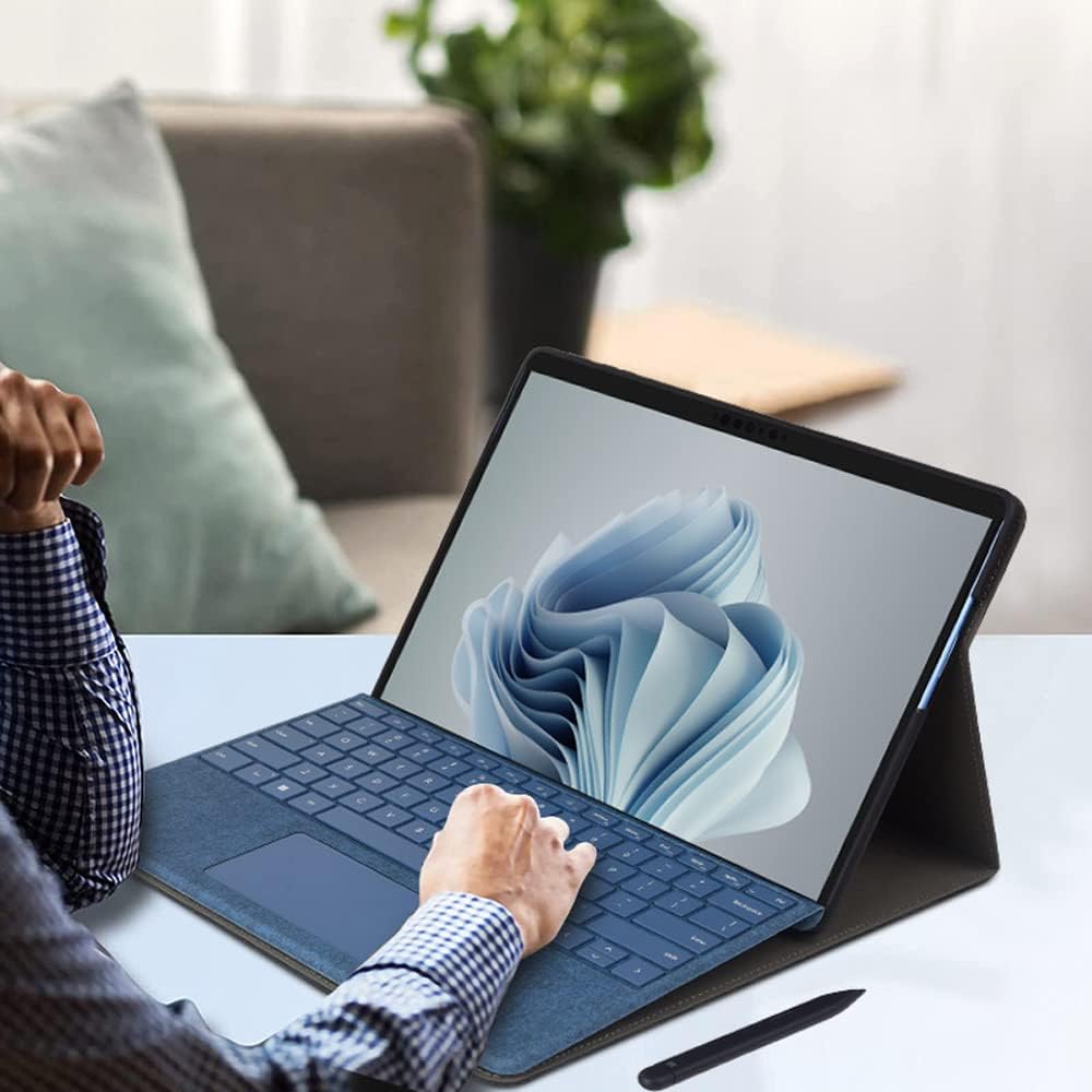 Husa tablete, neagra, 13", pentru Microsoft Surface Pro 9/10/11, design subtire, rezistent la zgarieturi, set inclus